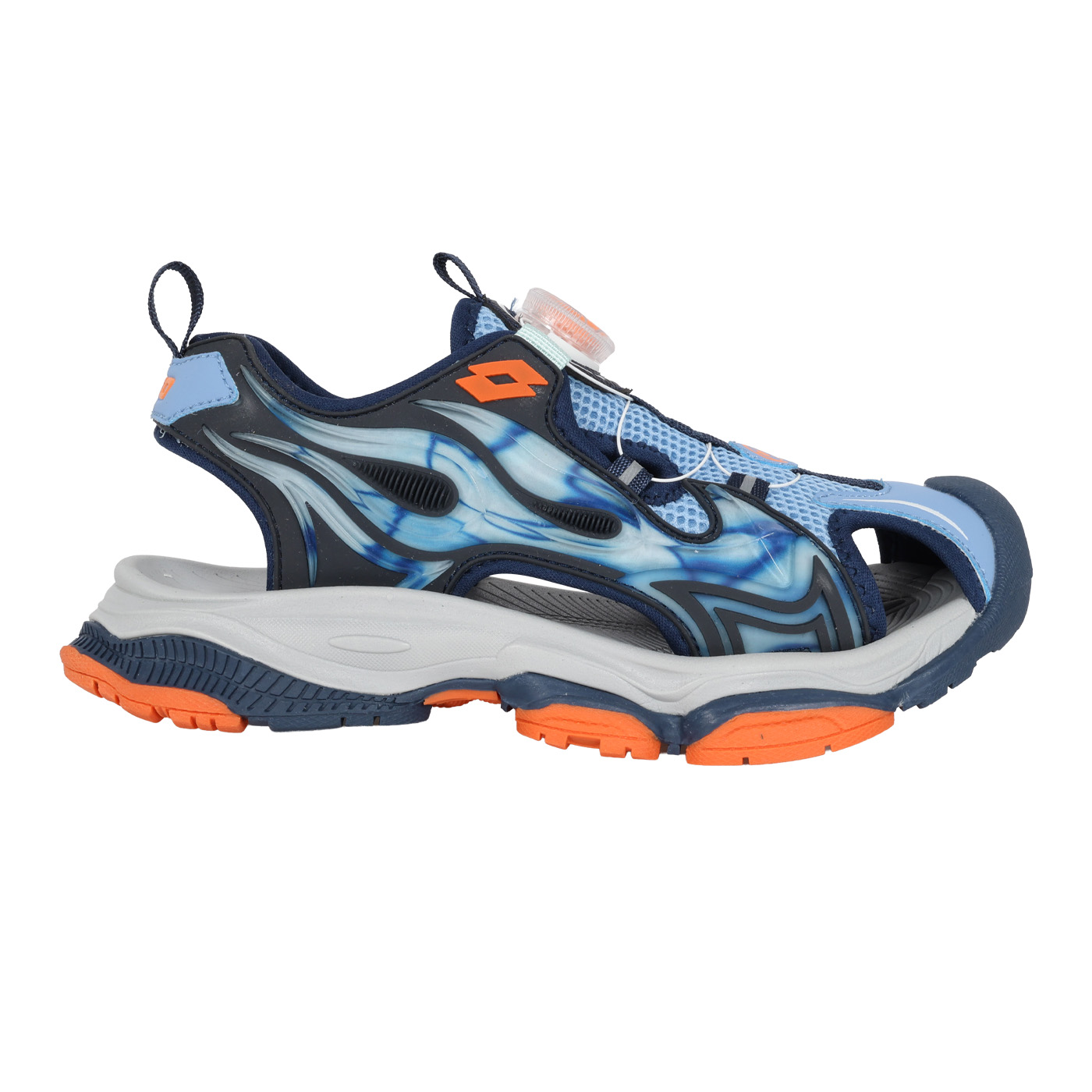 LOTTO 大童夏日動感轉扣護趾涼鞋  LT6AKS5486