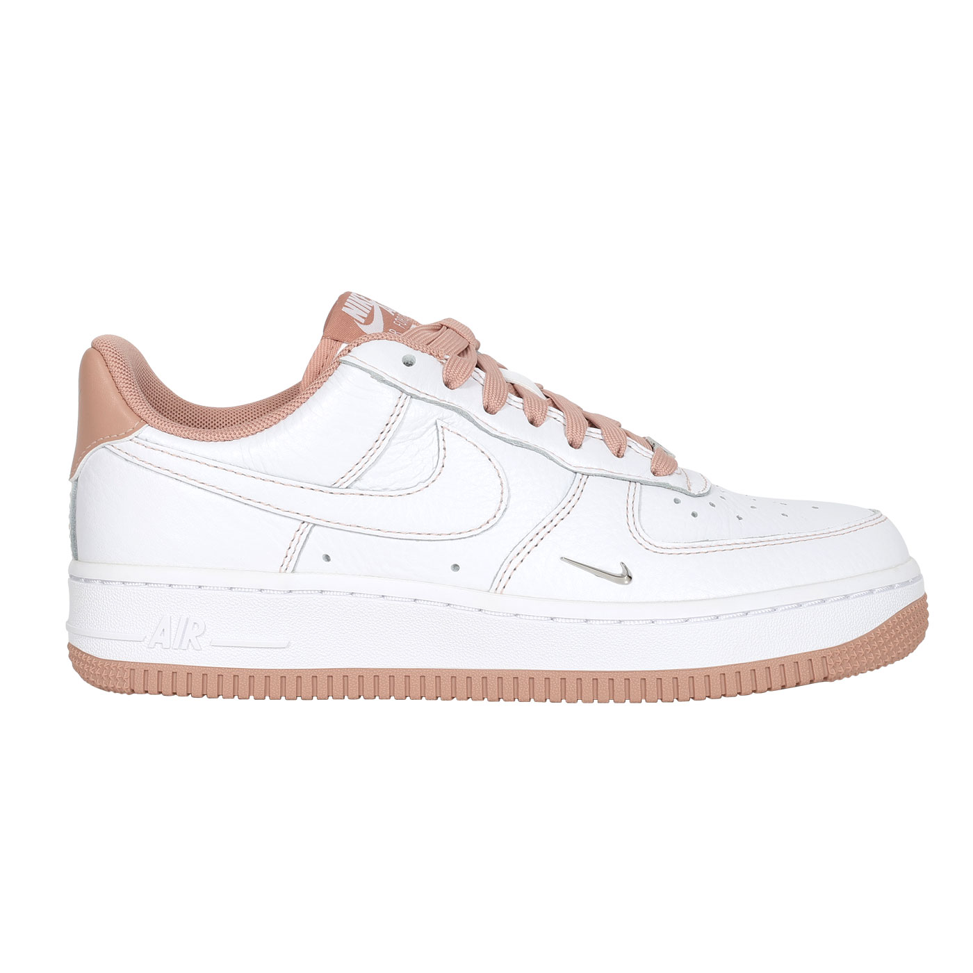 NIKE 女款運動休閒鞋  @WMNS AIR FORCE 1'07 MINI JEWEL@ IB6543-100