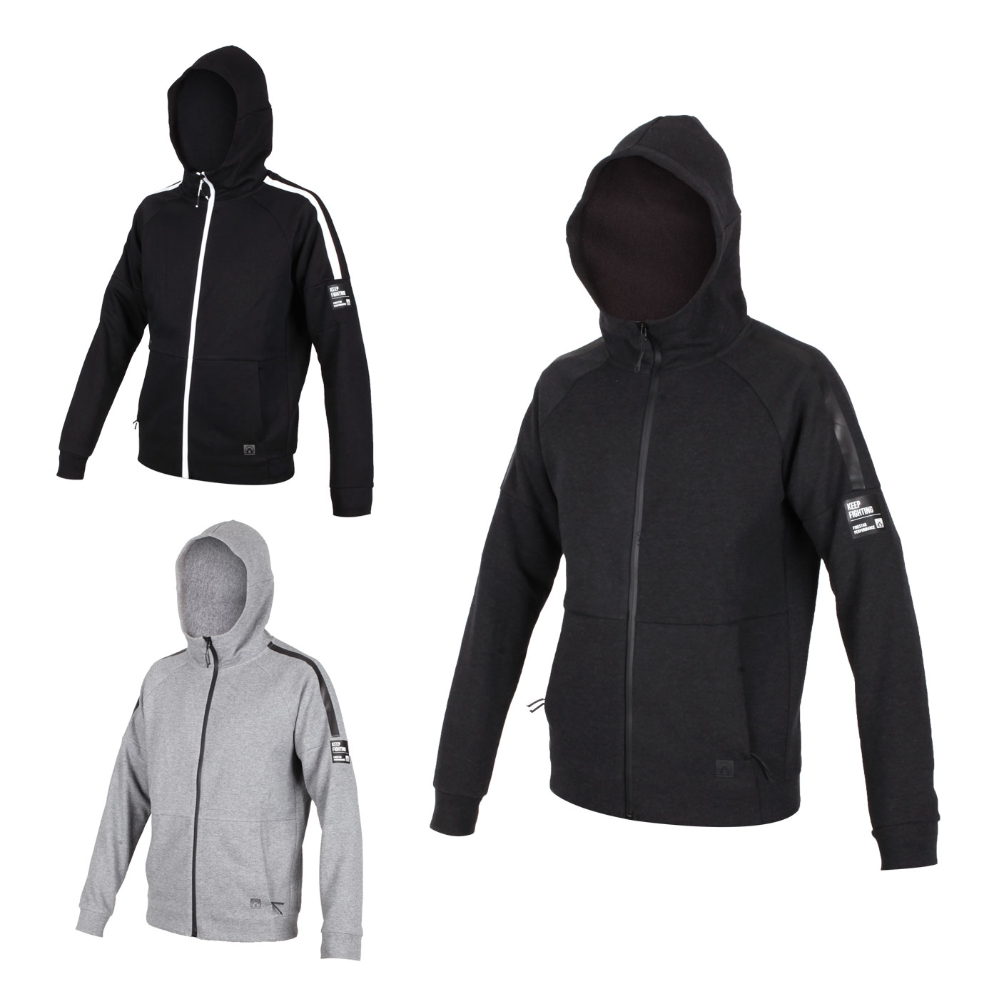 FIRESTAR 男款棉質立領連帽外套 G9316-10