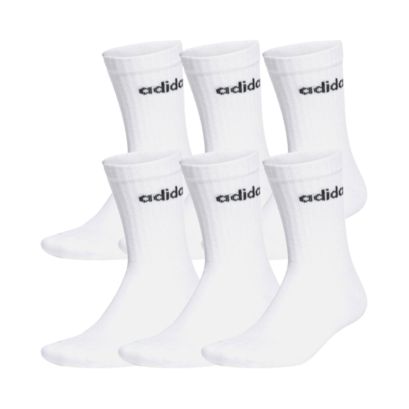 ADIDAS 運動中筒襪(6雙入)  JL6096