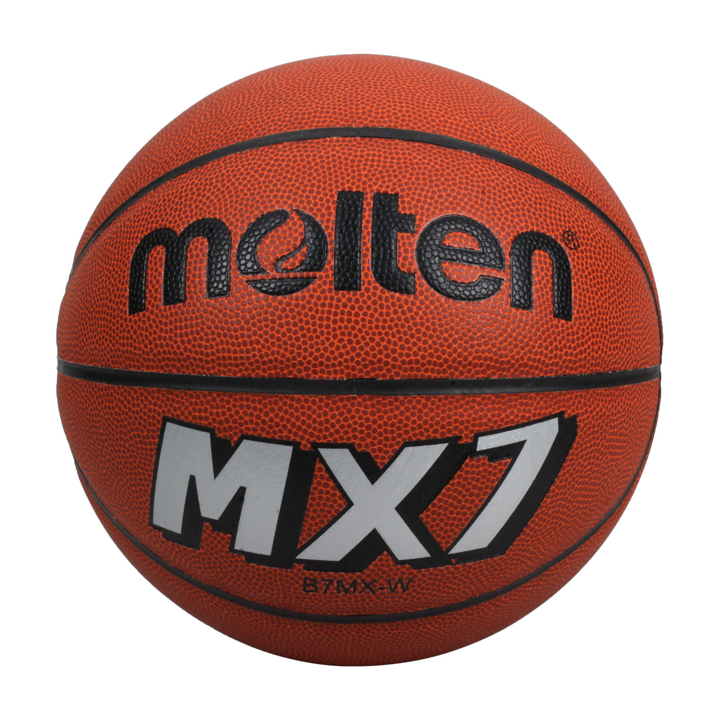 Molten 8片貼合成皮籃球(平溝) B7MX-W