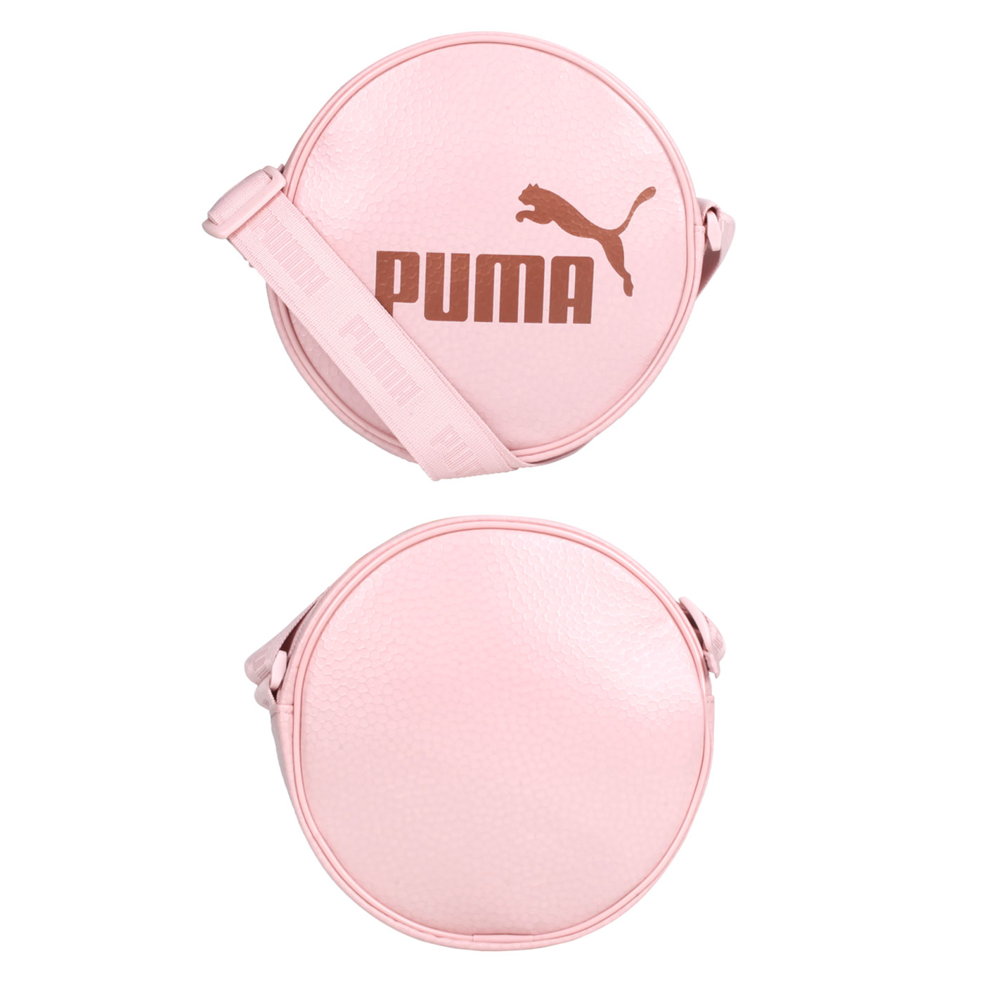 PUMA Core UP圓形側背包 07830703 - 粉紅玫瑰金