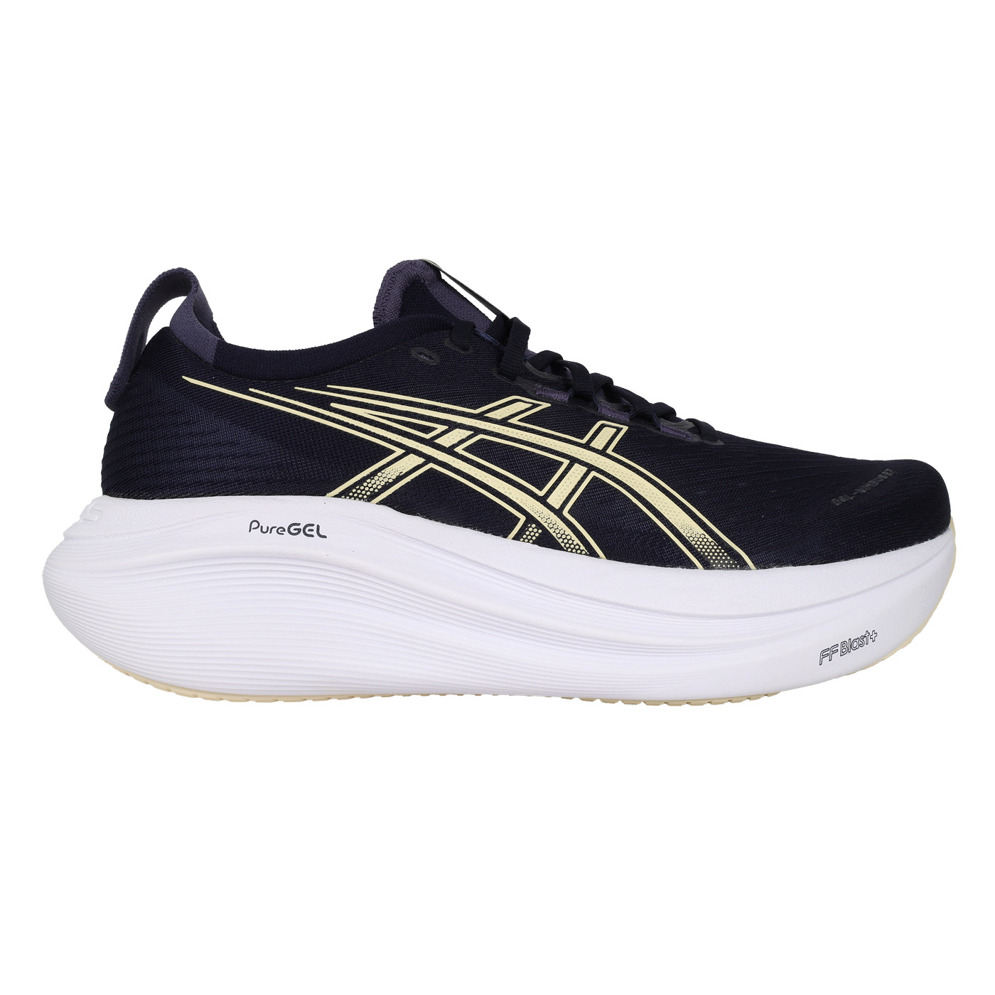 ASICS 男款緩衝慢跑鞋  @GEL-NIMBUS 27@ 1011B958-403 - 丈青米黃