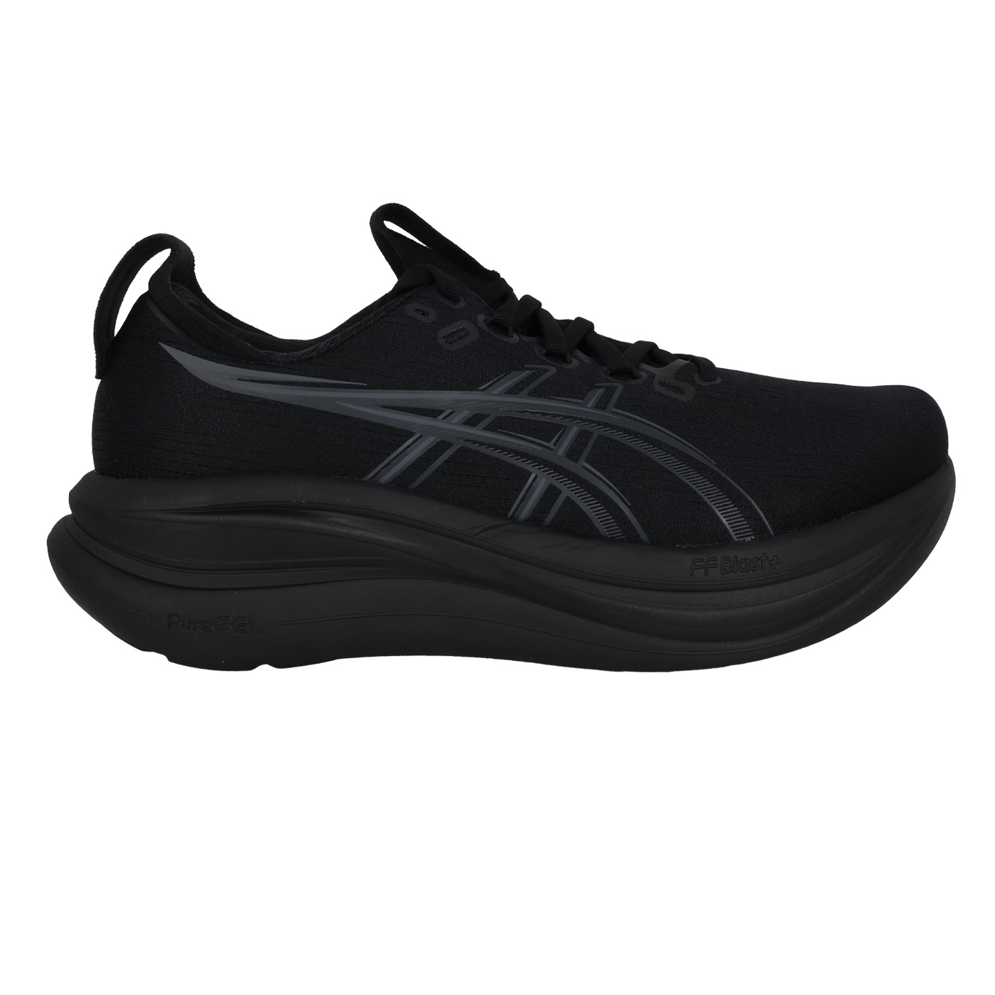 ASICS 男款緩衝慢跑鞋-4E  @GEL-NIMBUS 28@ 1011C145-001 - 黑深灰