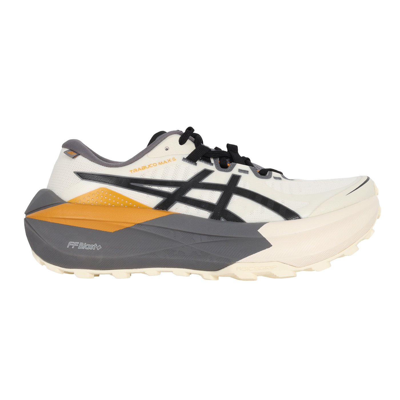 ASICS 特定-男款戶外越野跑鞋  @TRABUCO MAX 5 GO@ 1011C271-100 - 米白黑灰橘