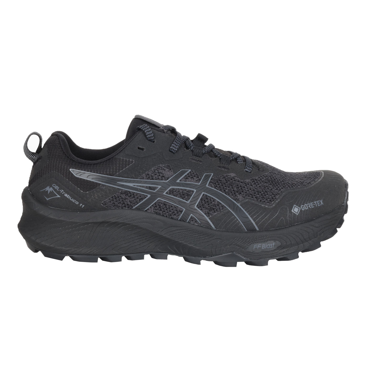 ASICS 女款防潑水越野慢跑鞋  @GEL-Trabuco 11 GTX@ 1012B425-002 - 黑深灰