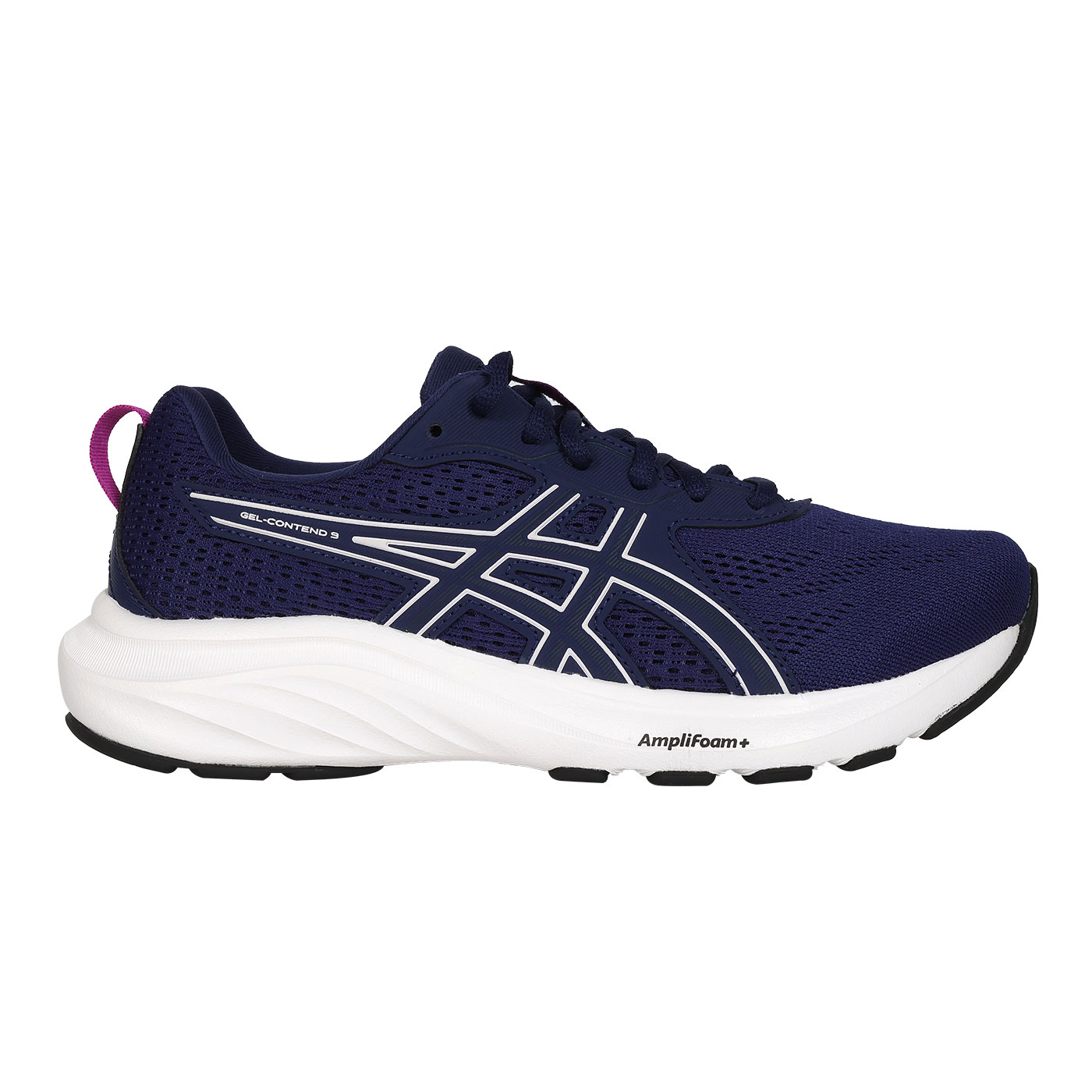 ASICS 女款運動鞋-WIDE  @GEL-CONTEND 9@ 1012B678-400 - 丈青白紫