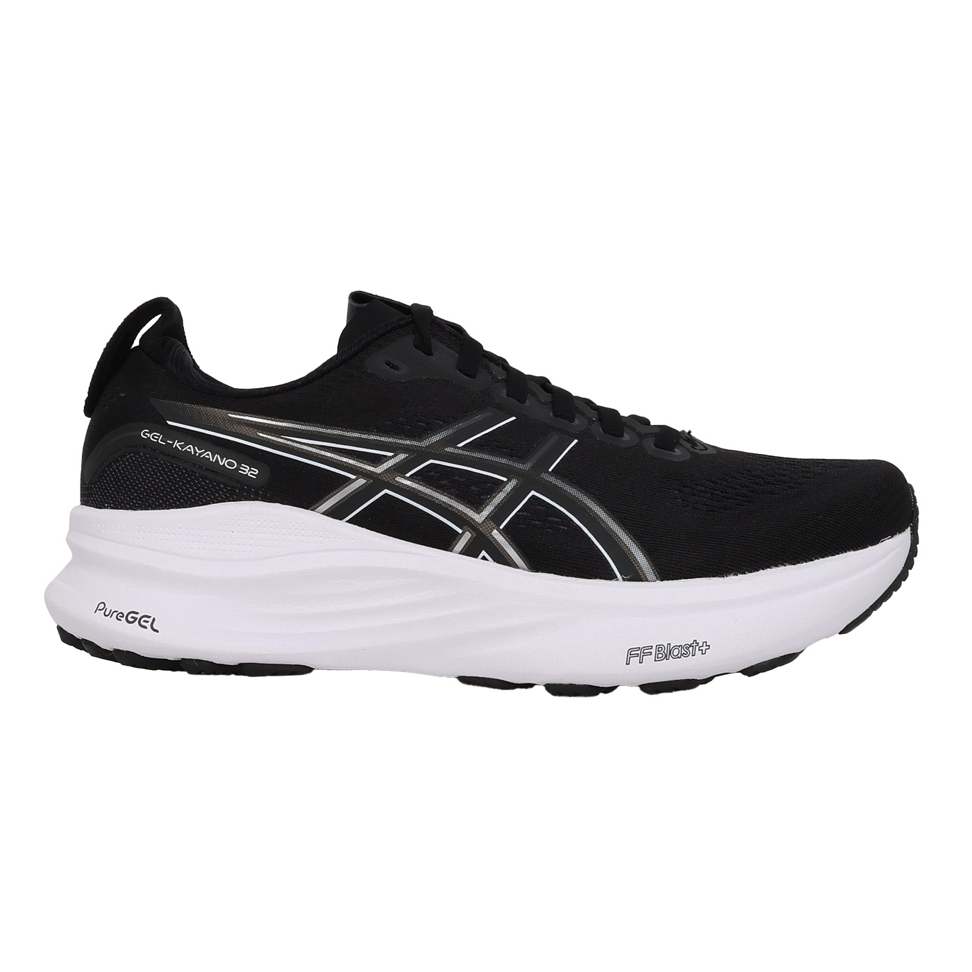 ASICS 女款支撐慢跑鞋-D  @GEL-KAYANO 32@ 1012B839-002 - 黑銀白