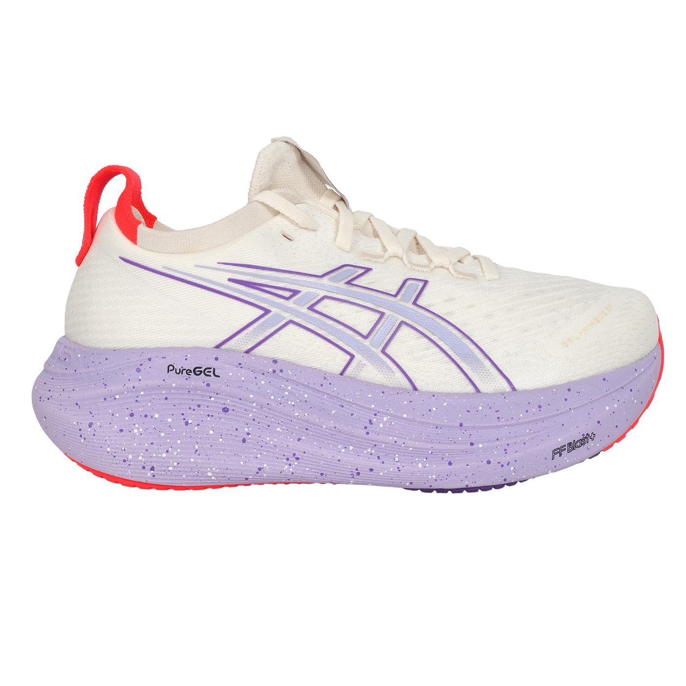ASICS 特定-女款東京系列緩衝慢跑鞋  @GEL-NIMBUS 27 TOKYO@ 1012B913-500 - 白紫亮紅