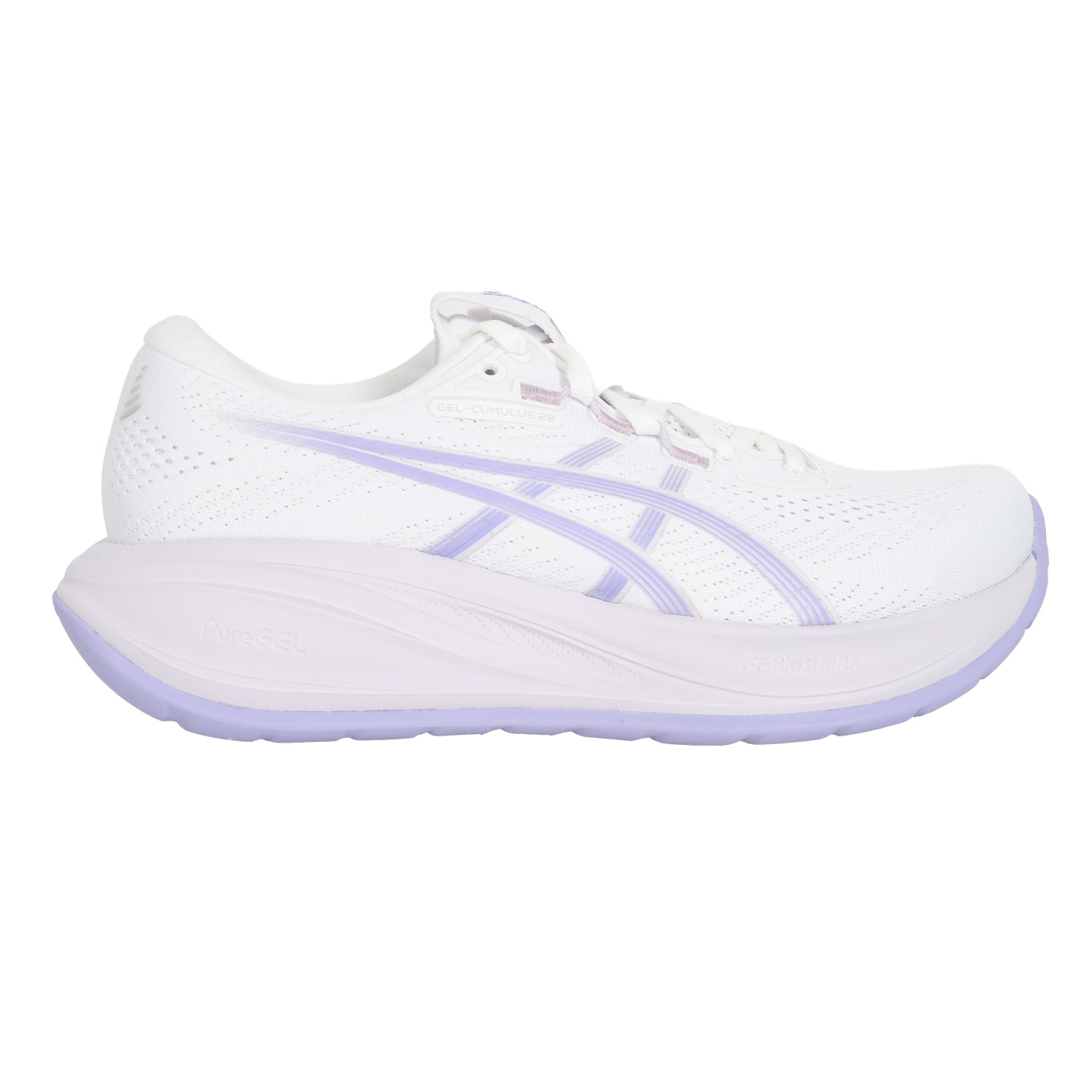 ASICS 特定-女款緩震慢跑鞋  @GEL-CUMULUS 28@ 1012B919-101 - 白紫