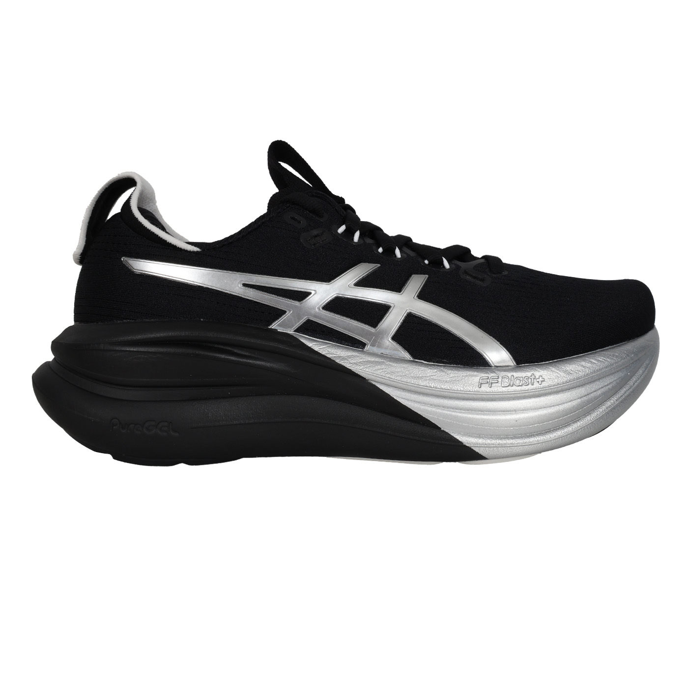 ASICS 特定-女款緩衝慢跑鞋  @GEL-NIMBUS 28 PLATINUM@ 1012B978-001 - 黑銀