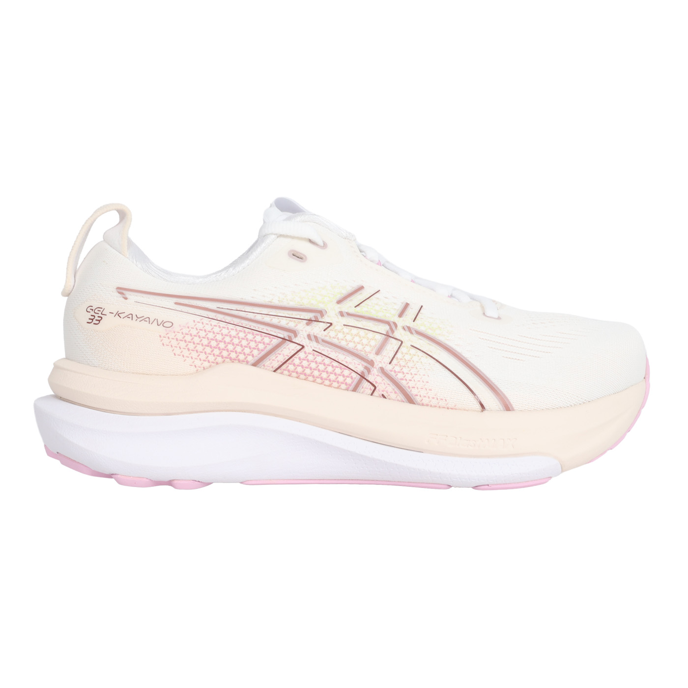 ASICS 特定-女款支撐慢跑鞋-D  @GEL-KAYANO 33@ 1012B992-100 - 米白粉咖綠