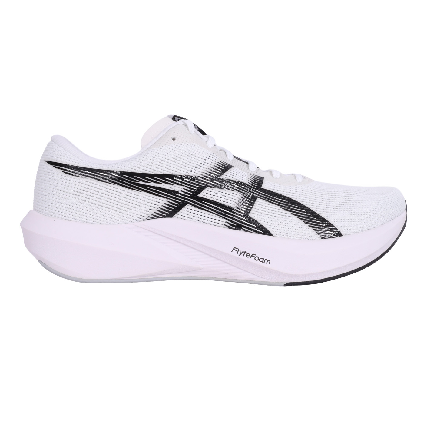 ASICS 男款競速跑鞋  @HYPER SPEED 6@ 1013A237-100 - 白黑銀
