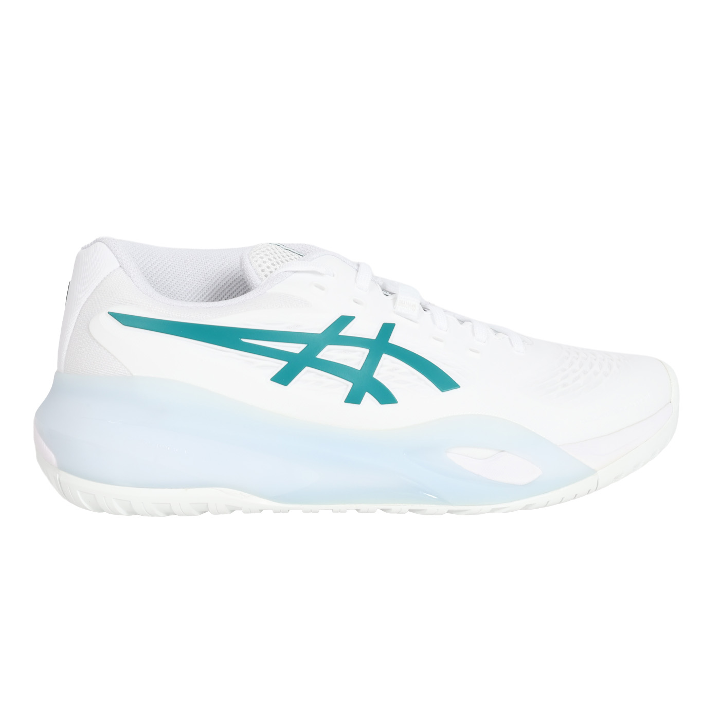 ASICS 特定-男款溫網網球鞋  @GEL-RESOLUTION X@ 1041A481-102 - 白綠水藍