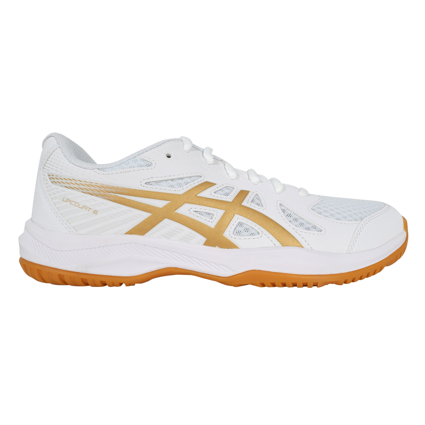 ASICS 男款排球鞋  @UPCOURT 6@ 1071A104-106 - 白金