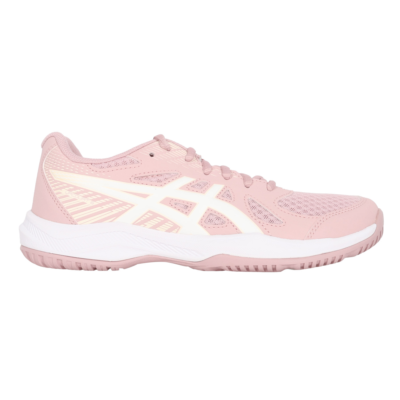 ASICS 女款排球鞋  @UPCOURT 6@ 1072A107-703 - 藕粉白