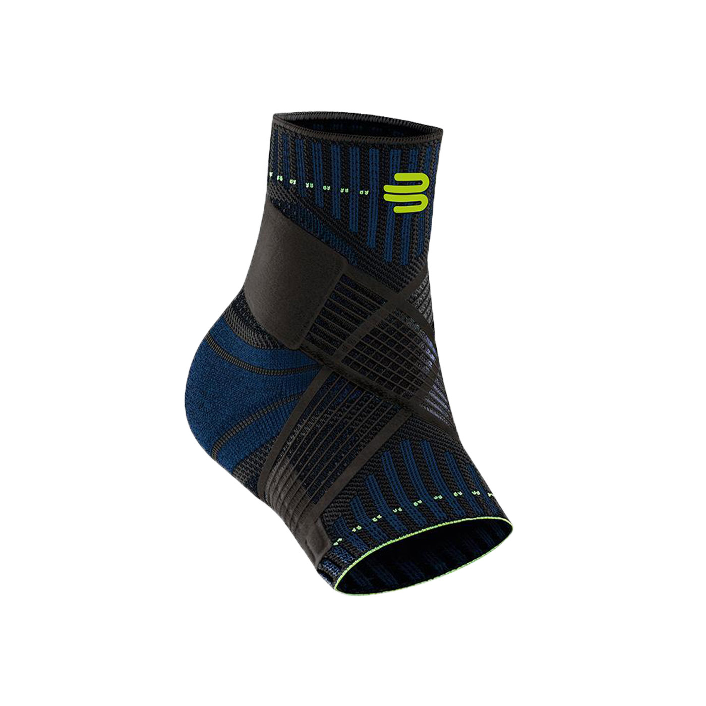 BAUERFEIND保爾範 專業運動支撐帶型護踝(左腳) 11419401170-71 - 黑藍螢光綠