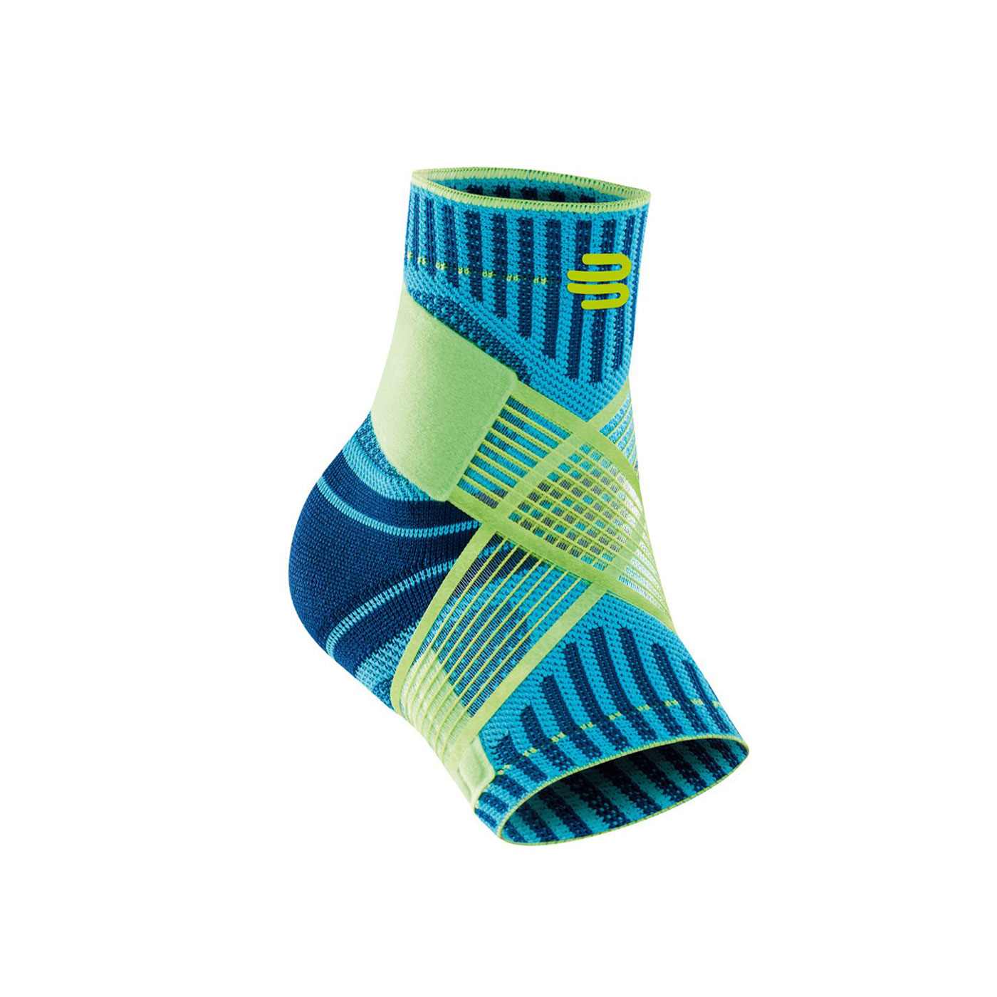 BAUERFEIND保爾範 專業運動支撐帶型護踝(左腳) 11419401260-71 - 水藍螢光綠