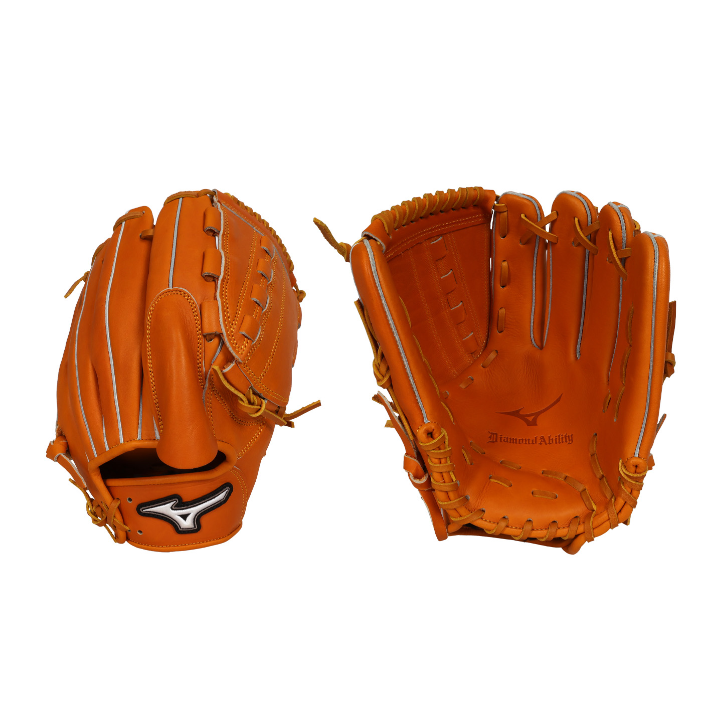 MIZUNO 棒球手套(投手用)  1ATGH25511-54 - 橘黃