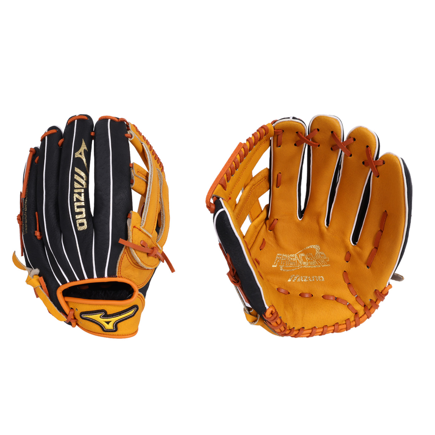 MIZUNO 壘球手套(外野手)  1ATGS26830-4799 - 黑橘黃