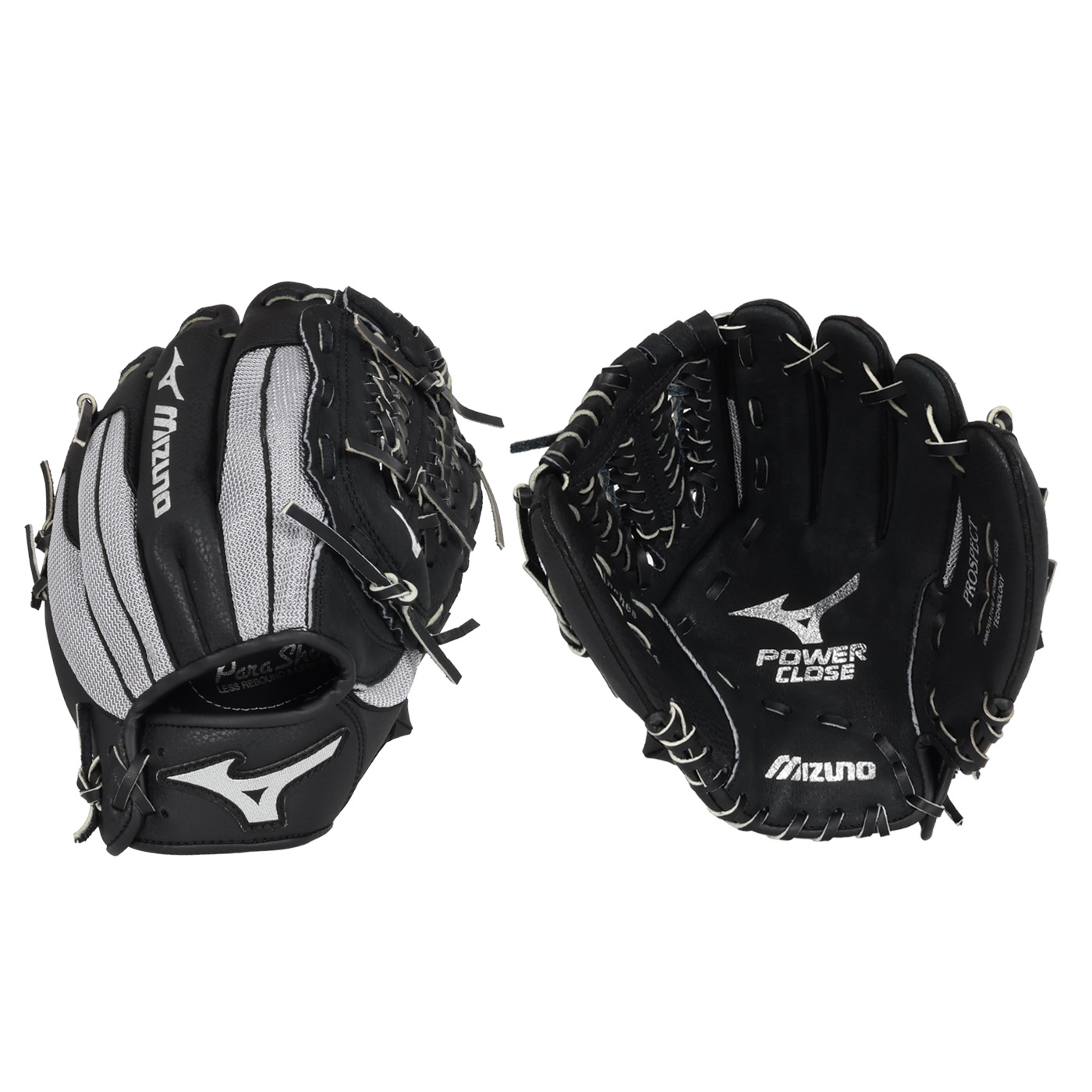 MIZUNO 少年用手套(右投)  1ATGY26924-0905 - 黑灰銀