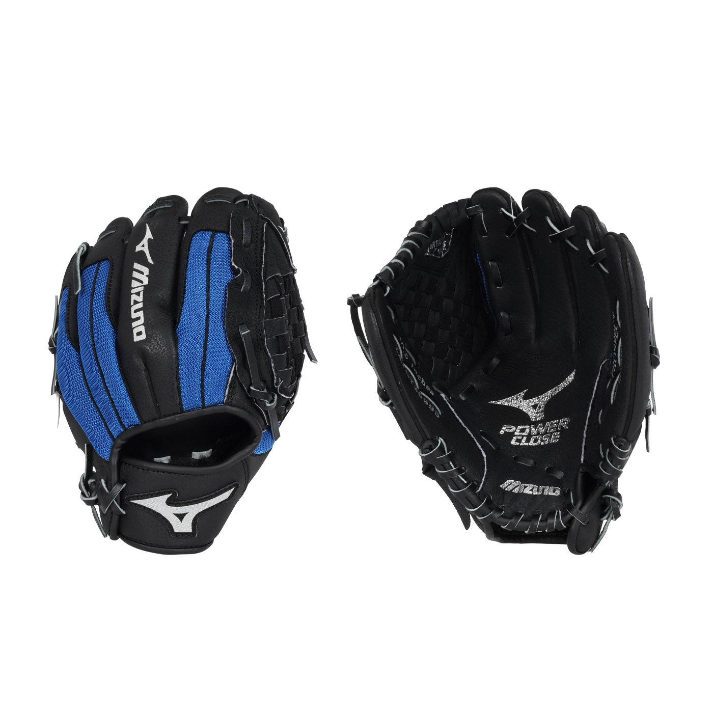 MIZUNO 少年用手套(右投)  1ATGY26995-0922 - 黑藍銀