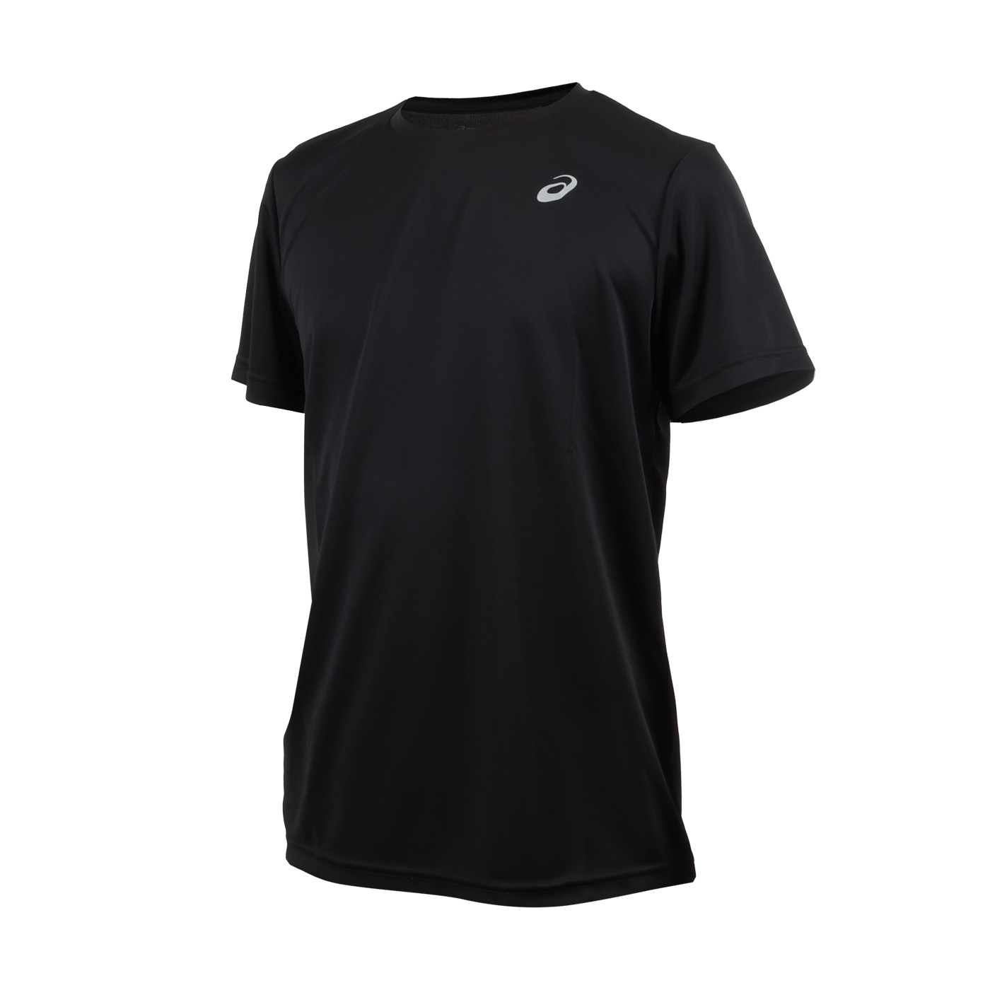 ASICS 男款跑步短袖T恤  2011D653-001 - 黑銀