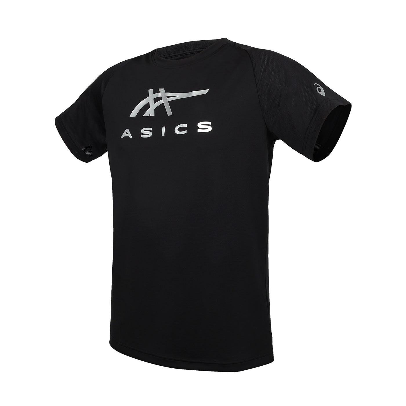 ASICS 男款短袖T恤  2031E781-001 - 黑銀