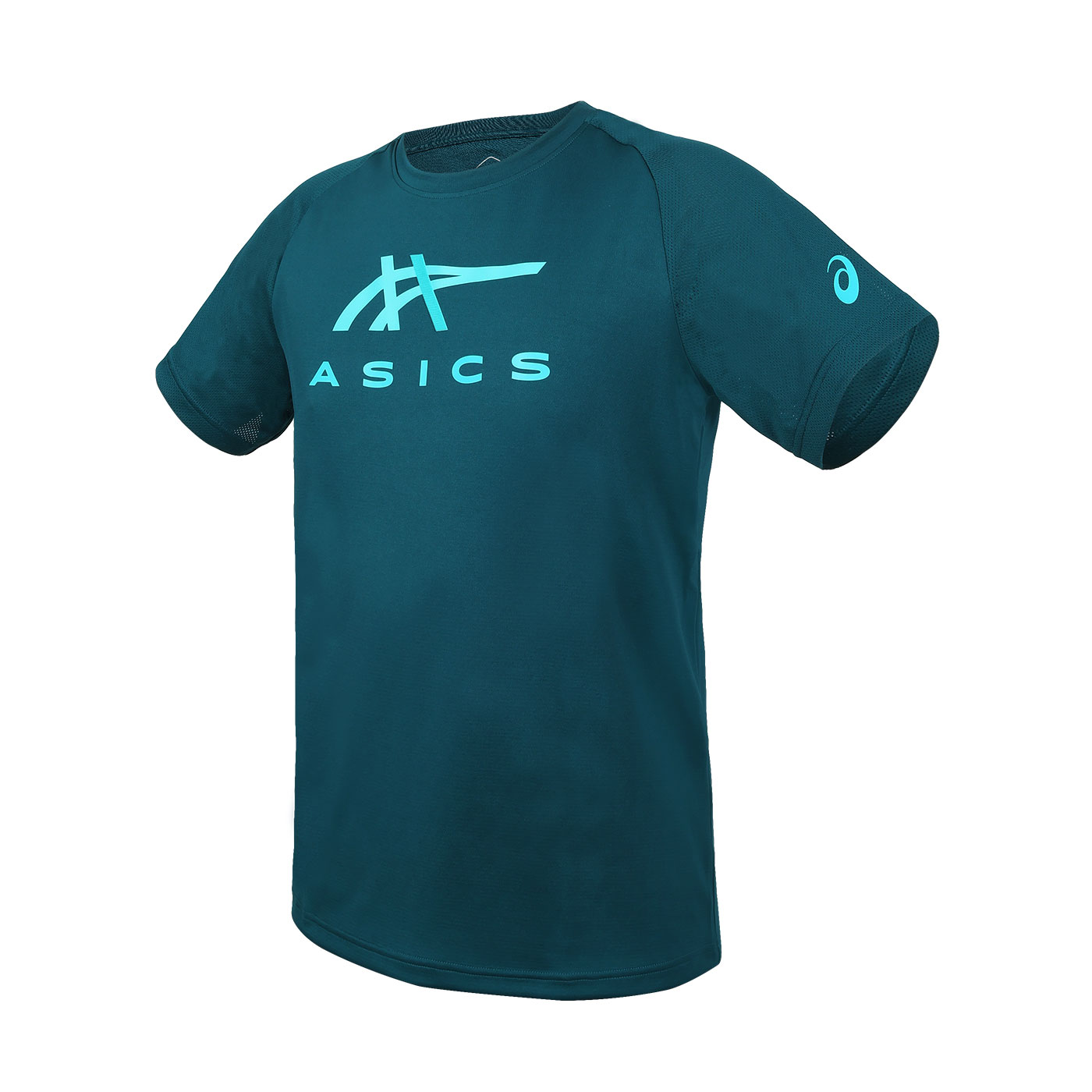 ASICS 男款短袖T恤  2031E781-300 - 深綠淺綠