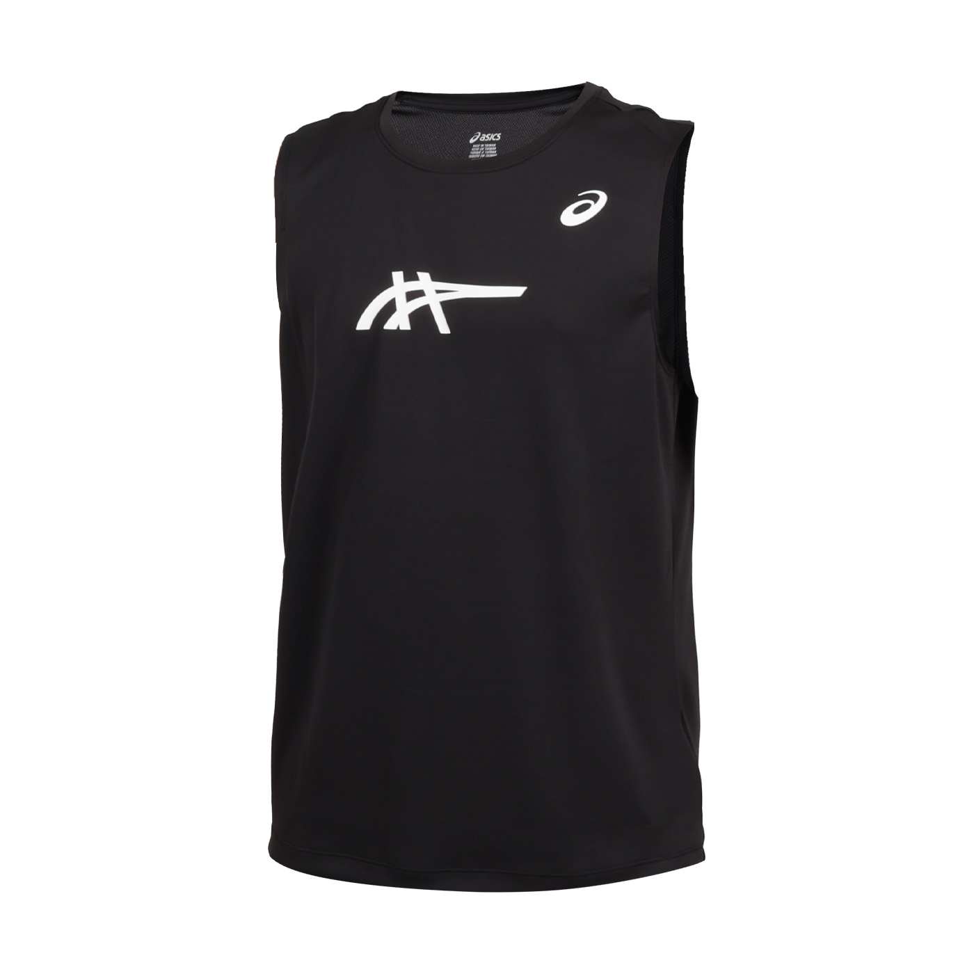 ASICS 男款運動背心  2031F738-001 - 黑白