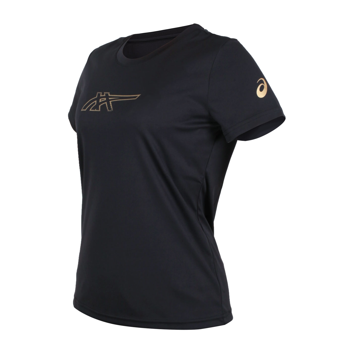 ASICS 女款短袖T恤 2032C800-001 - 黑金