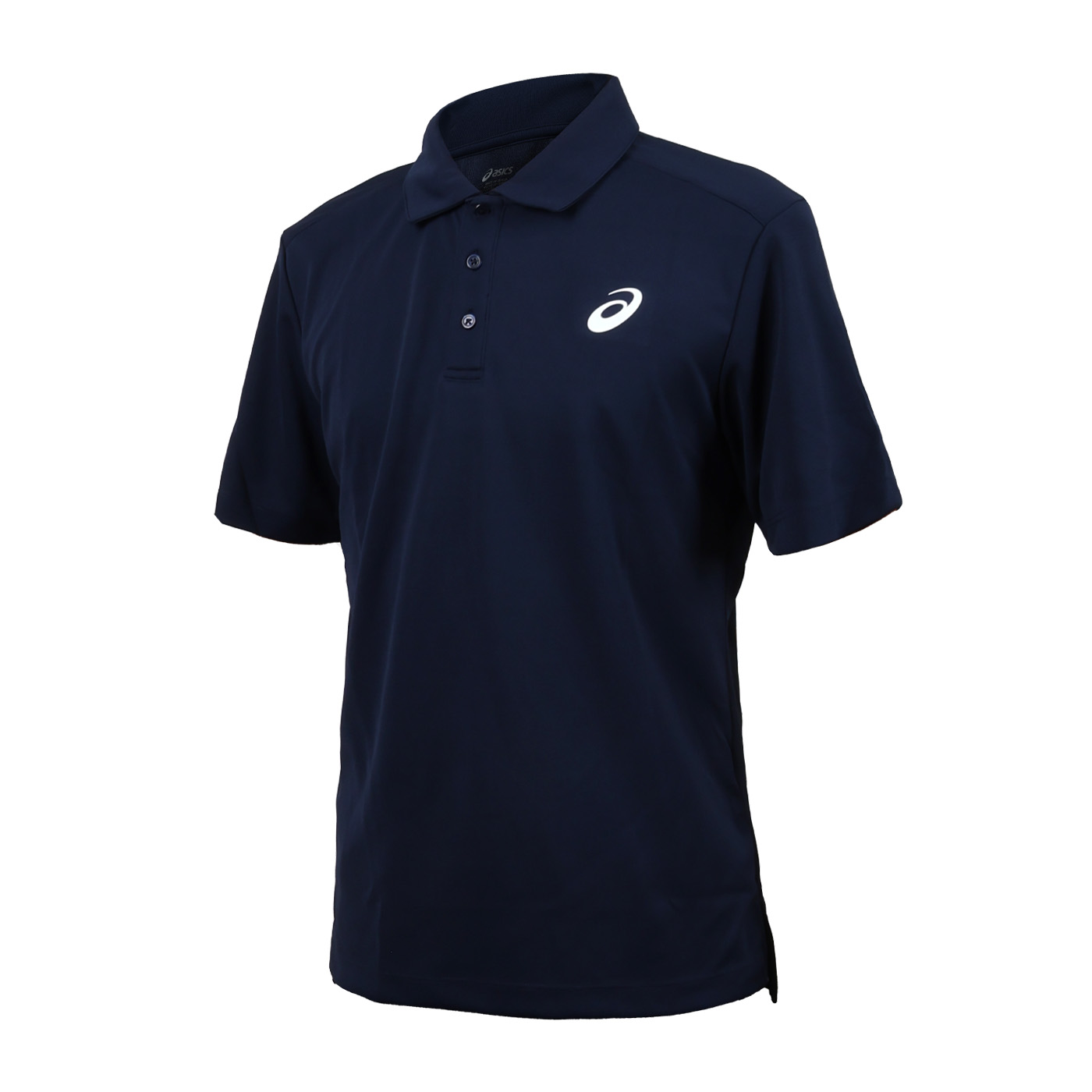 ASICS 吸濕快乾短袖POLO衫  2033C182-400 - 丈青白