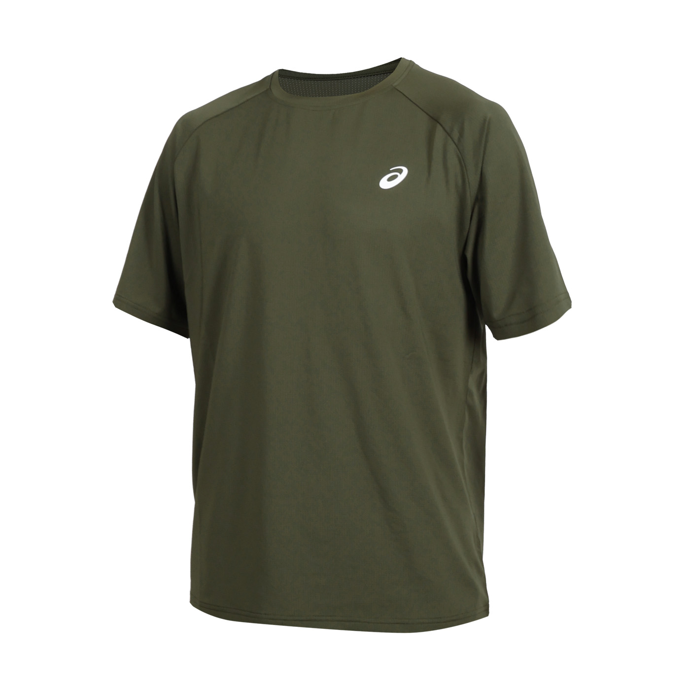 ASICS 男款短袖T恤  2033C220-300 - 軍綠白