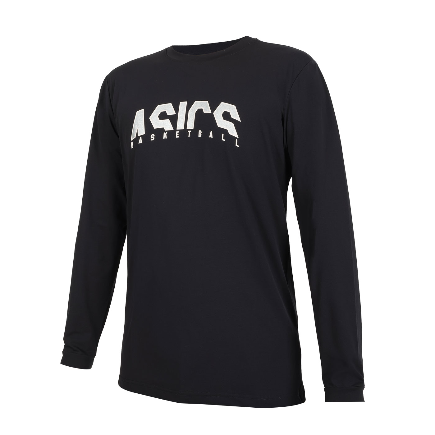 ASICS 男款長袖T恤  2063A395-001 - 黑銀