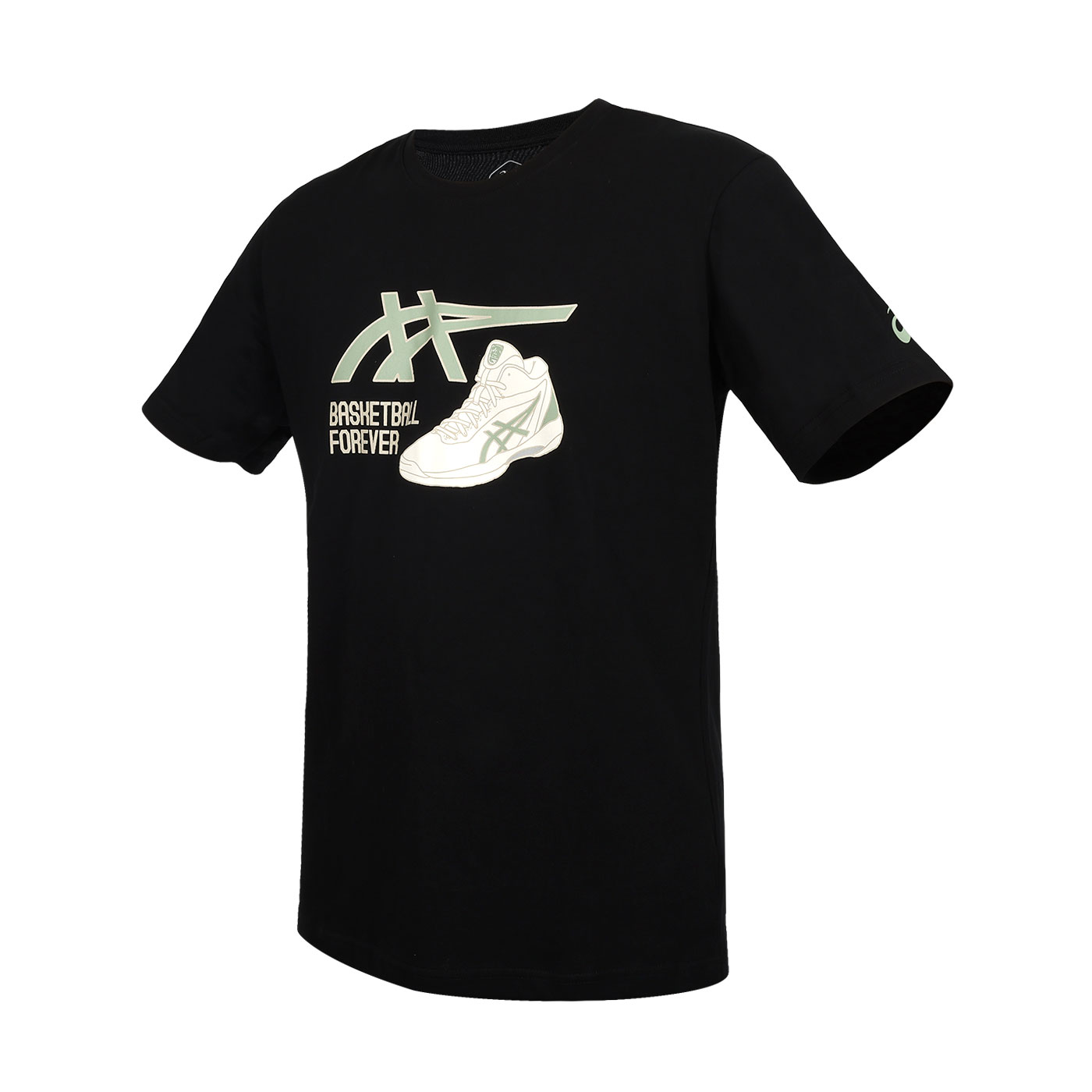 ASICS 運動短袖T恤  2063A398-001 - 黑綠白