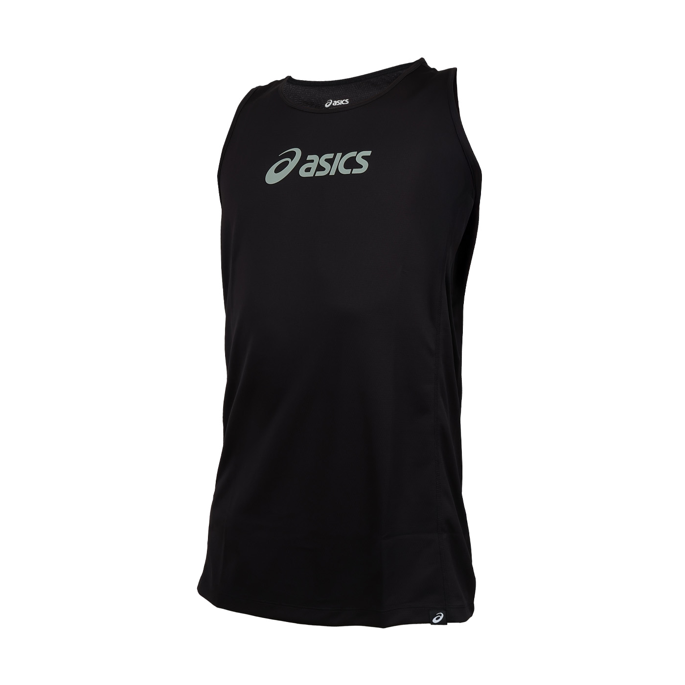 ASICS 男款籃球背心  2063A460-001 - 黑淺綠