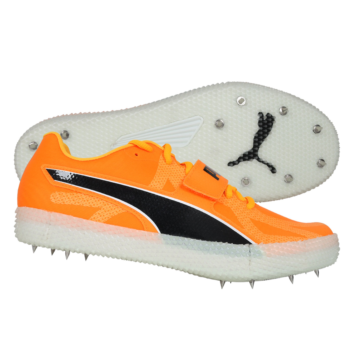 PUMA 特定-田徑釘鞋(跳高)  @High Jump 11@ 31142401 - 橘黑白