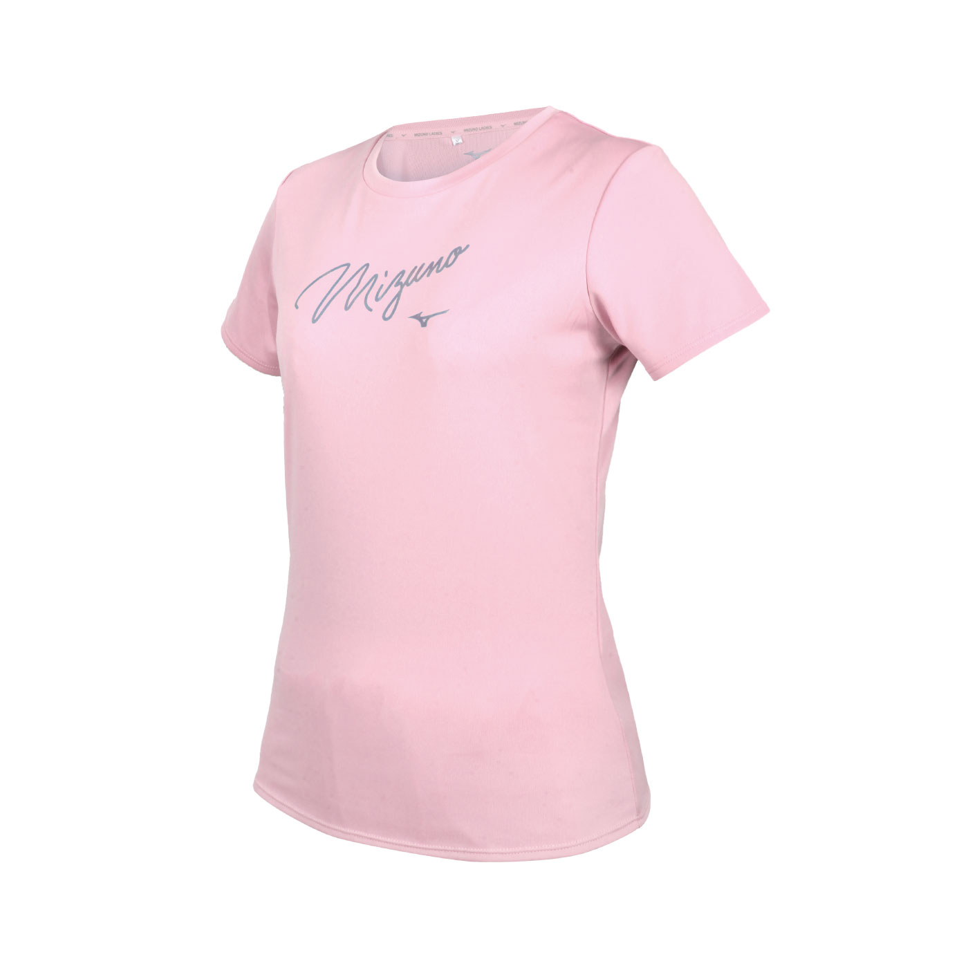 MIZUNO 女款短袖T恤 32TA170166 - 粉紅紫銀
