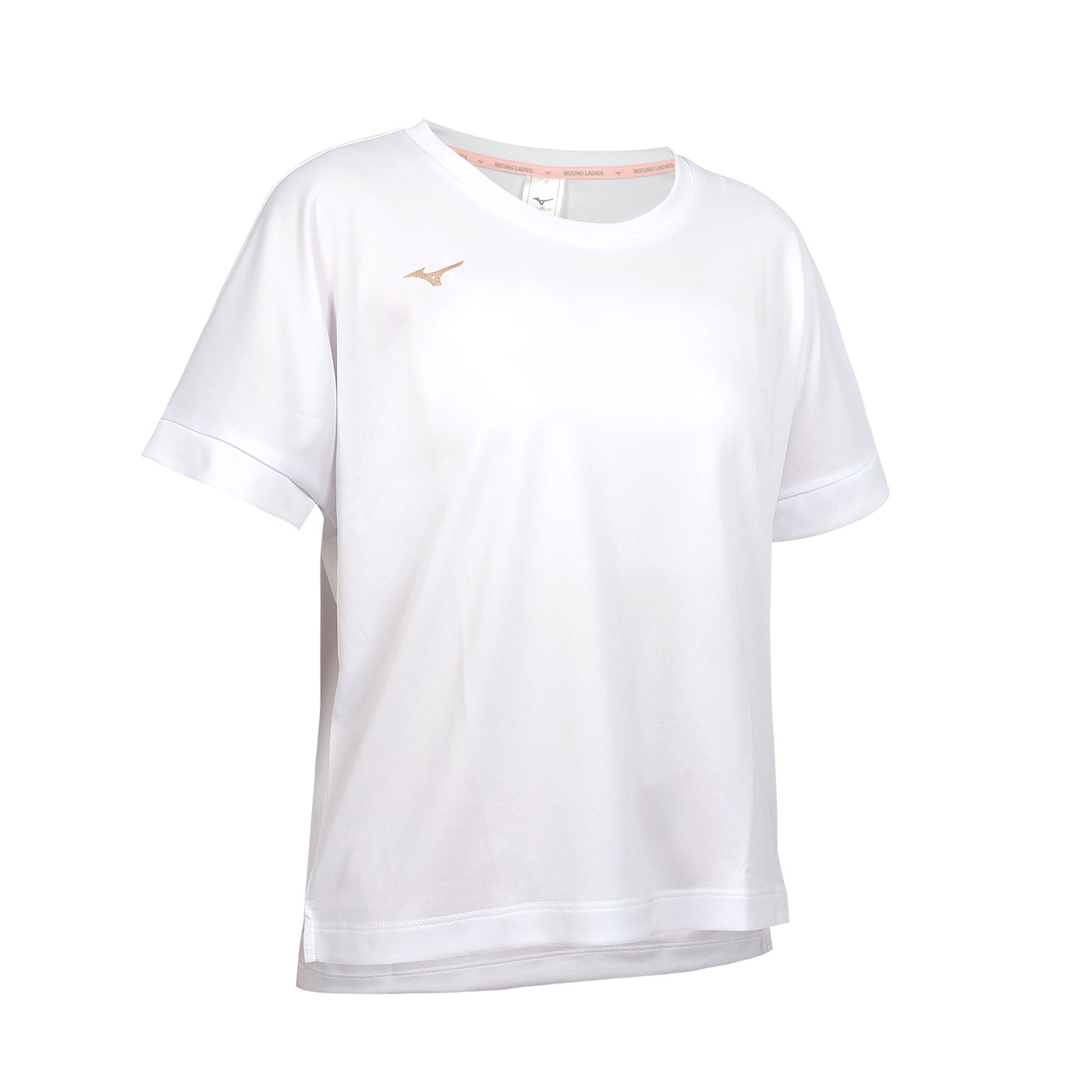 MIZUNO 女款短袖T恤  32TAB20201 - 白玫瑰金粉