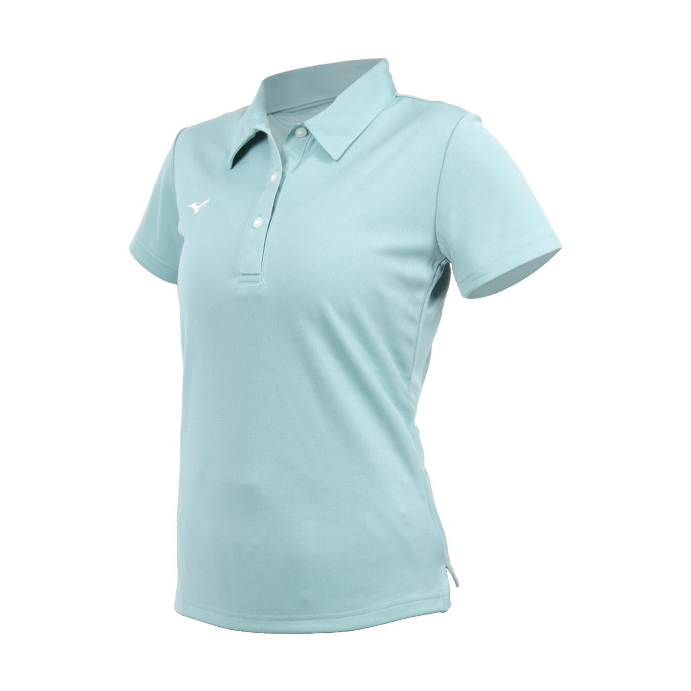 MIZUNO 女款短袖POLO衫  32TAC31828 - 綠白