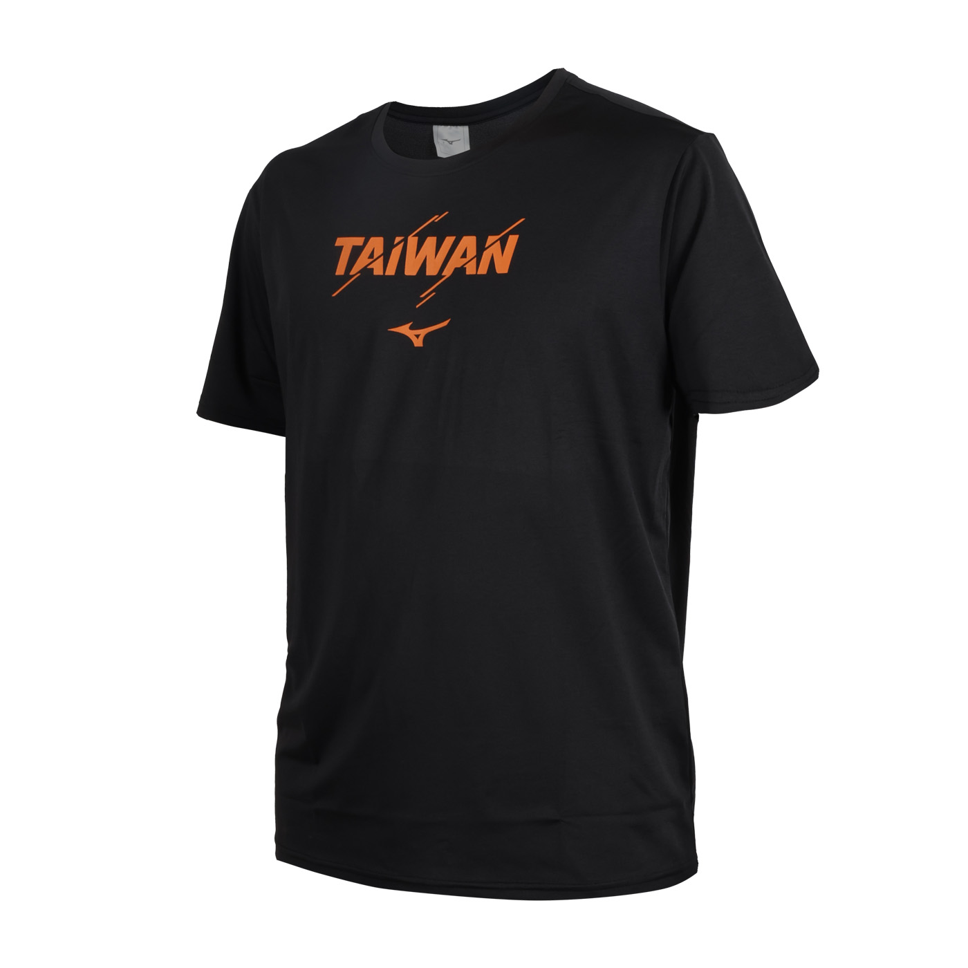 MIZUNO 男款短袖T恤  32TAD01009 - 黑橘