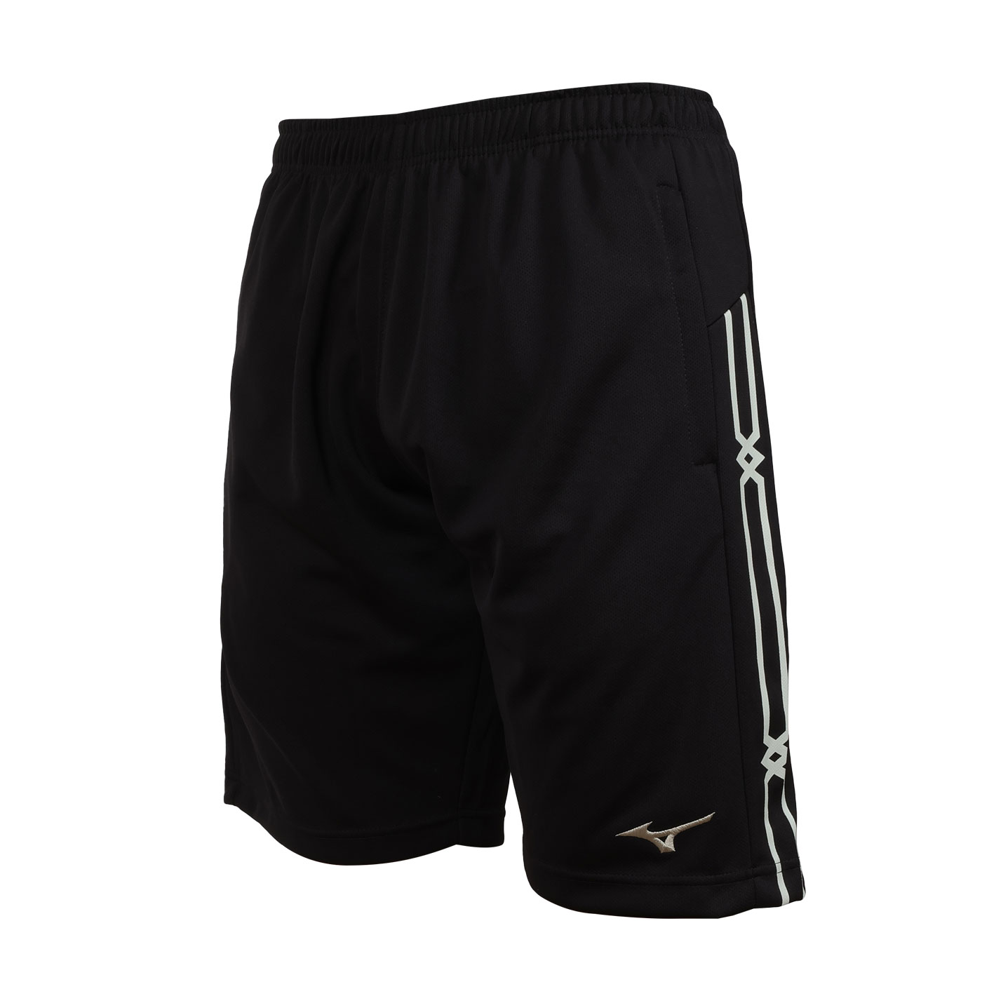 MIZUNO 男款針織短褲  32TBC53391 - 黑淡綠