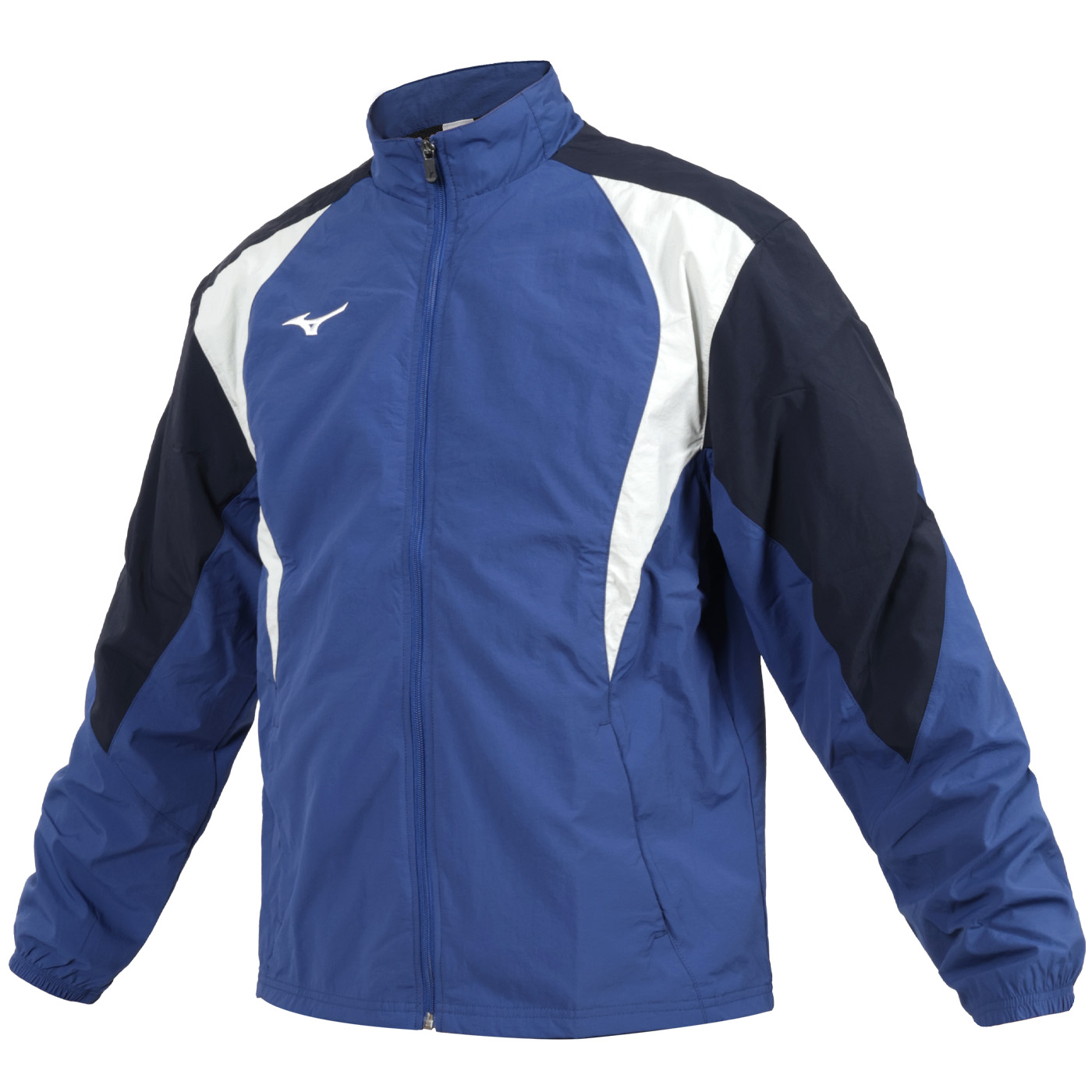 MIZUNO 男款平織外套  32TCC55320 - 藍丈青白