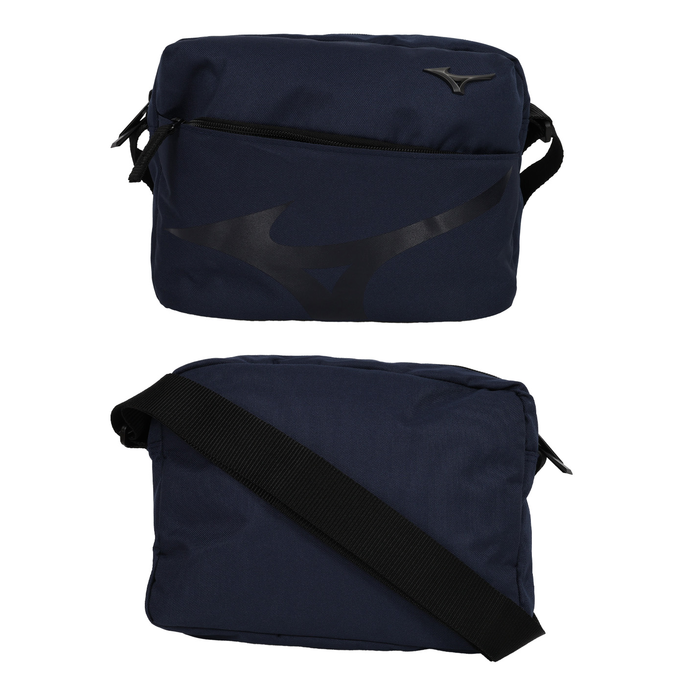 MIZUNO 側背包  33TSC50214 - 丈青黑