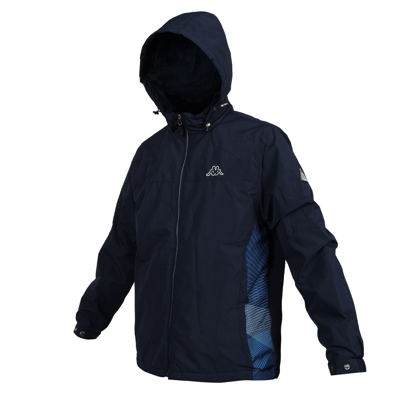 KAPPA 男女款平織外套  342919W-B29 - 丈青藍白