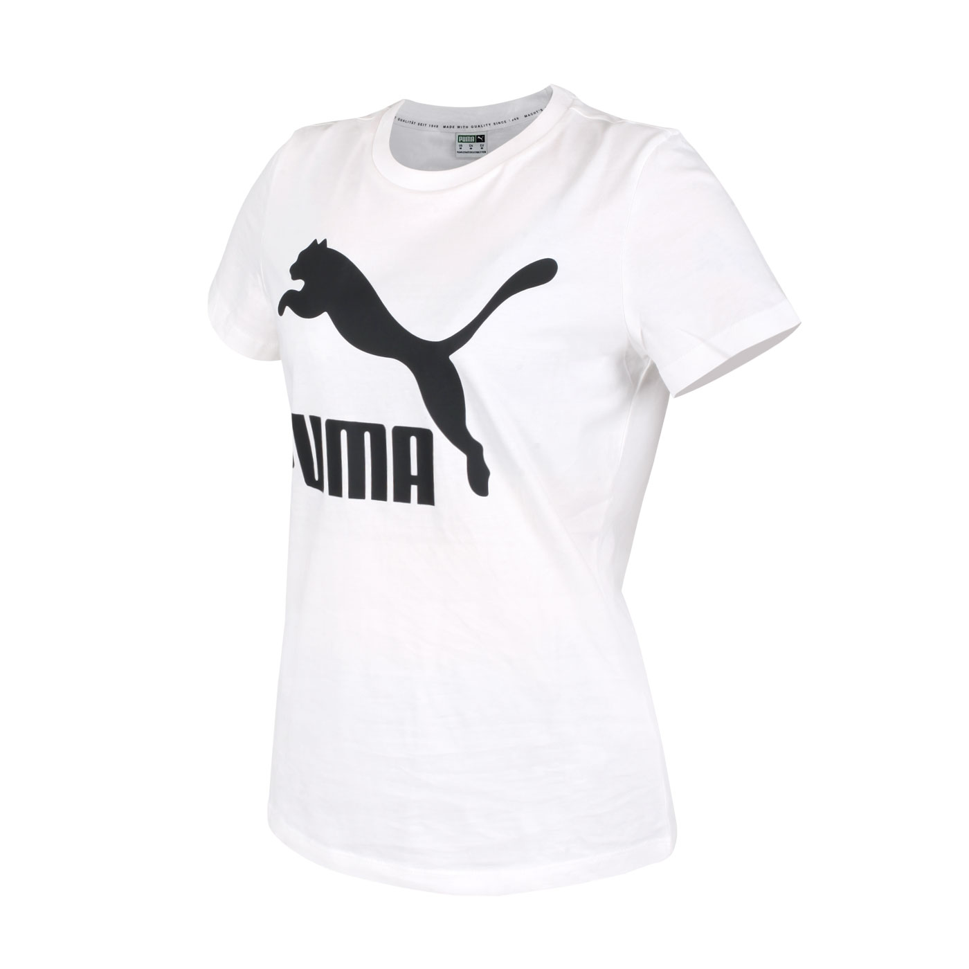 PUMA 女款流行系列Classics寬鬆短袖T恤 53007602 - 白黑