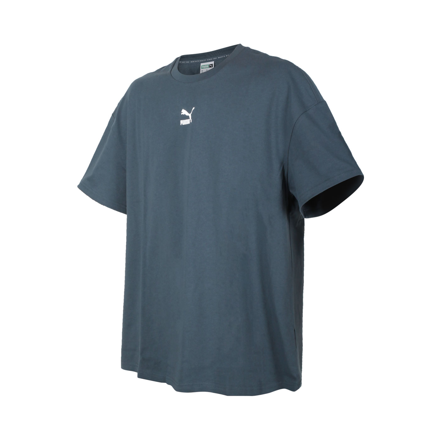 PUMA 男款流行系列Classics寬鬆短袖T恤 53213542 - 深墨灰白