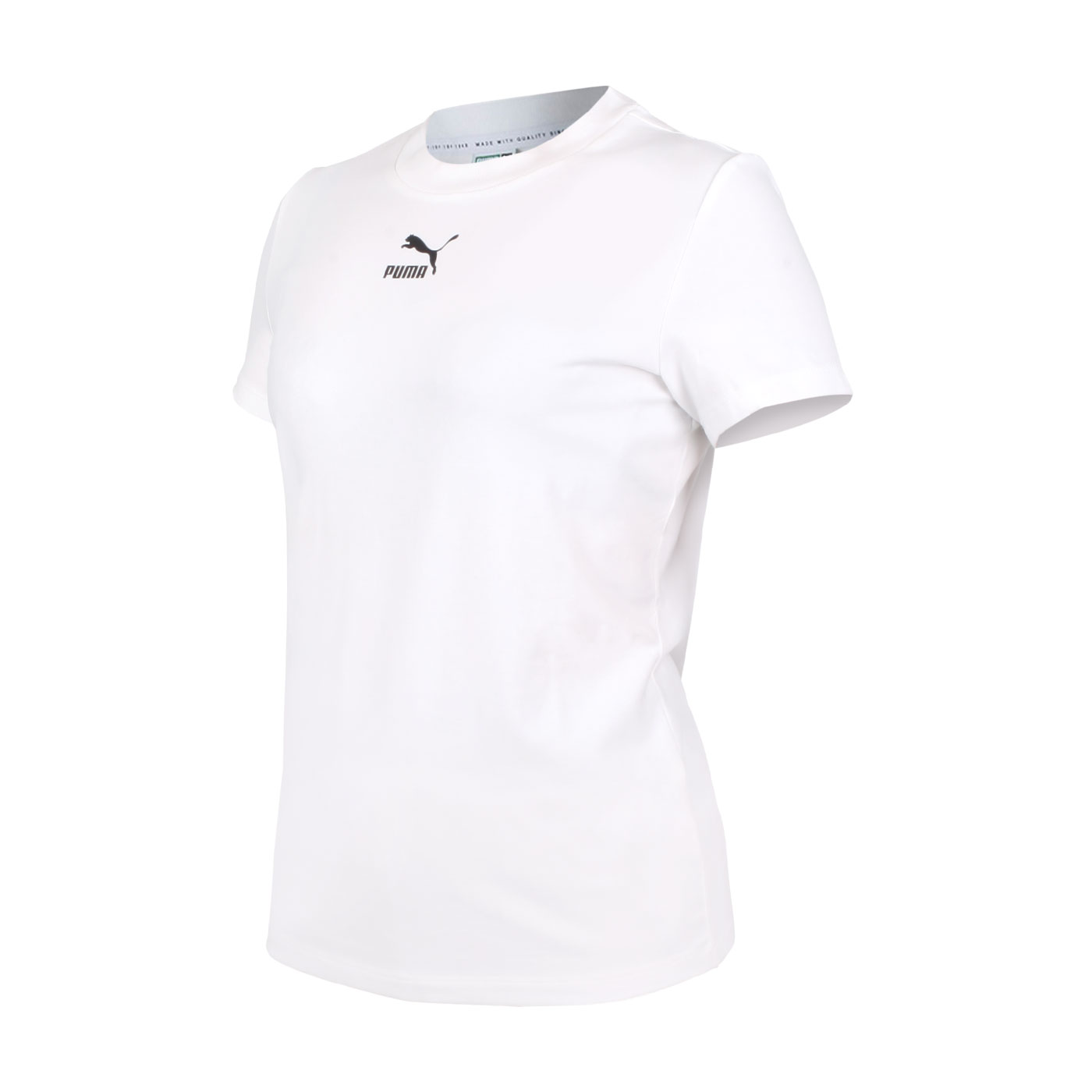PUMA 女款流行系列Classics合身短袖T恤 53561002 - 白黑