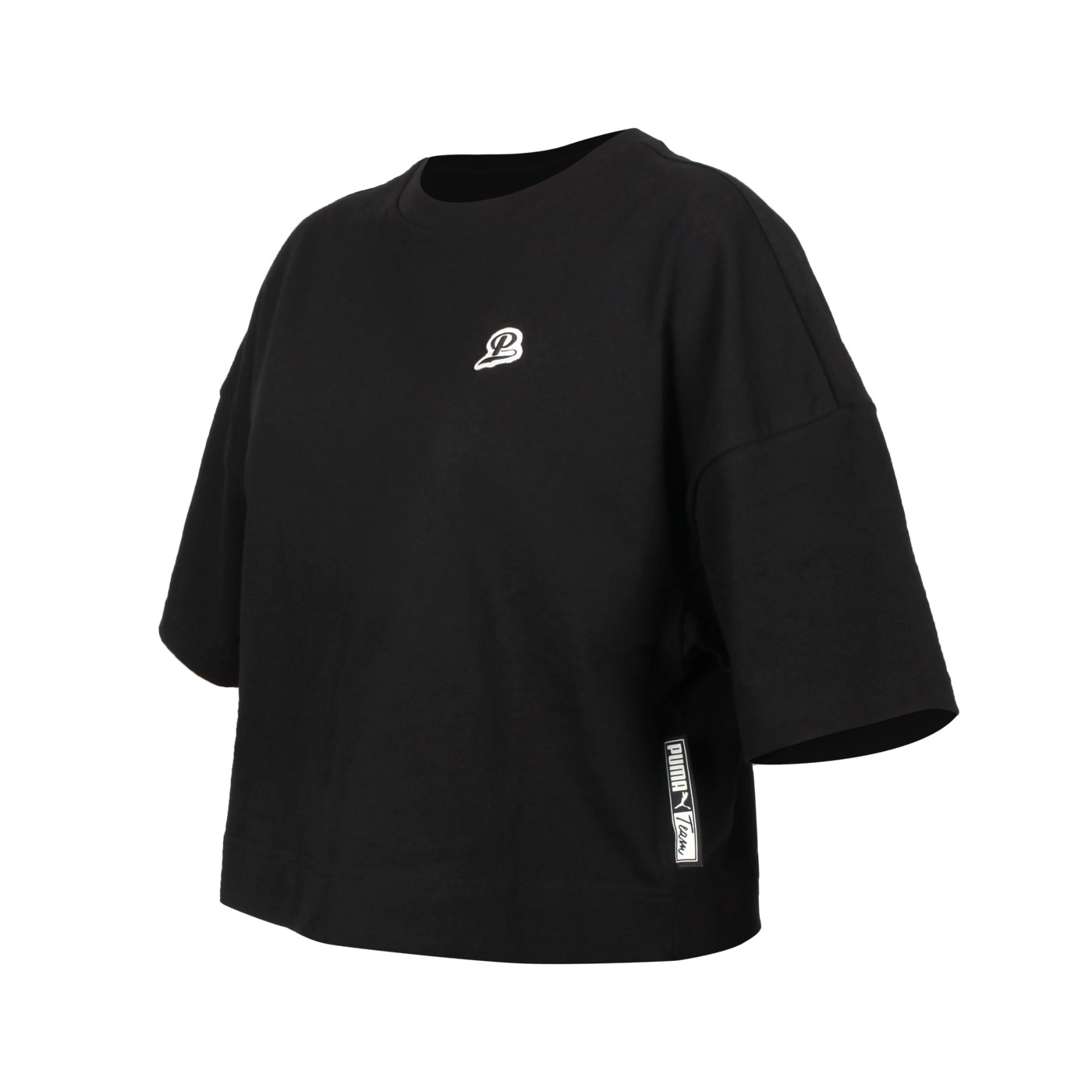 PUMA 女款流行系列Team 短袖T恤 53682301 - 黑白