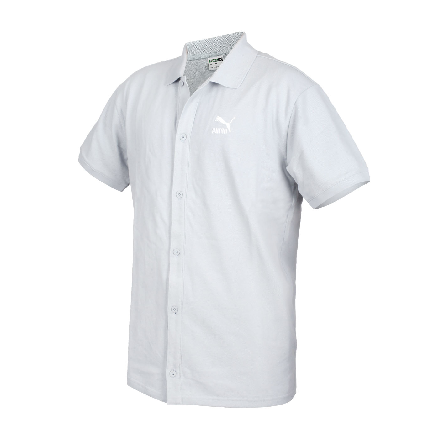PUMA 男款流行系列Classics Pique短袖襯衫  53812980 - 淺灰白黑棕